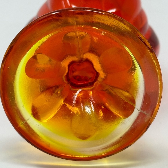 Vintage Viking Glass Amberina 13.5” Swung Vase - Picture 5 of 8